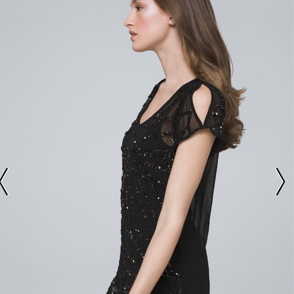 WHBM EMBELLISHED TOP - Picture 2 of 5